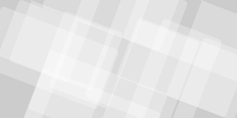 Obraz premium Abstract Elegant white and grey minimal futuristic concept design square line shape geometric background. Decorative space design for template, banner, poster, paper, texture vector illustration