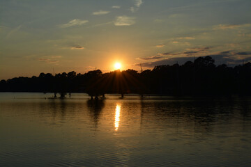 Louisiana Lake Sunset