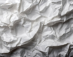 Obraz premium Crumpled White Paper Texture Background- A detailed texture of crumpled white paper, useful_1(99)
