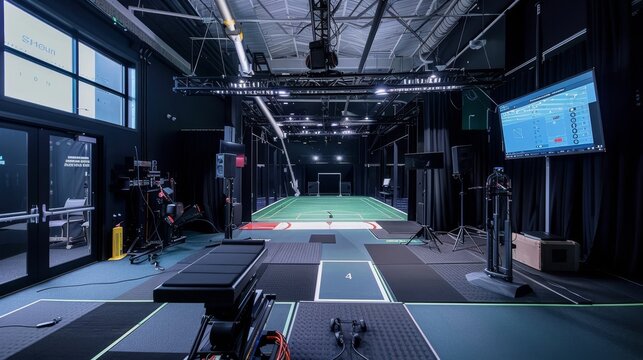 CuttingEdge Sports Science Lab Motion Capture Technology Athlete Performance Data and Biomechanical Analysis Equipment