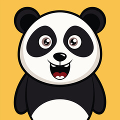 Fototapeta premium Adorable Cute Panda Logo Design