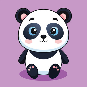 Adorable Cute Panda Logo Design