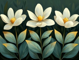 Obraz premium Nature's Elegance: A Blooming Field of Flowers