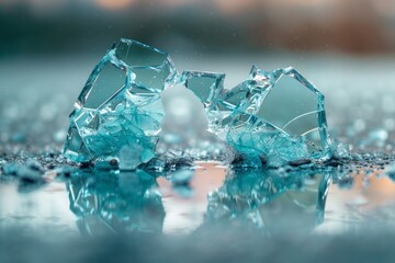 Beautiful glass shards.