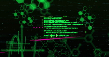 Image of financial data processing over world map