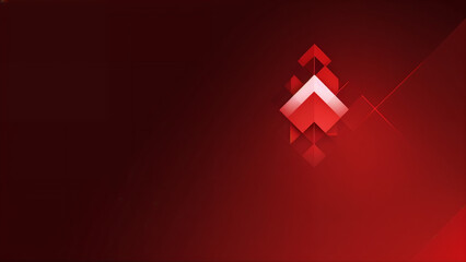 a red background with a red and black design