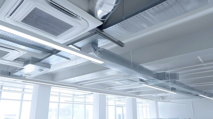 Ventilation in an office building providing fresh air picture