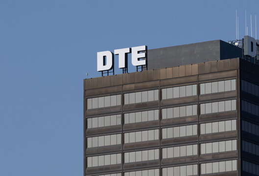 DTE Energy Headquarters in downtown. Formerly Detroit Edison, DTE provides energy and power solutions.