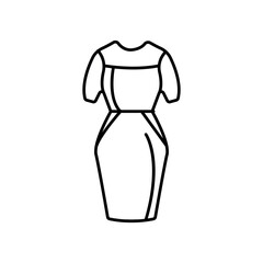 wedding party clothes, birthdays or formal event dresses. Lifestyle Icons Editable Stroke Eps 10