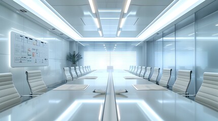 Obraz premium Meeting room with a modern design img