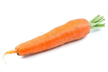 fresh carrot isolated on white background