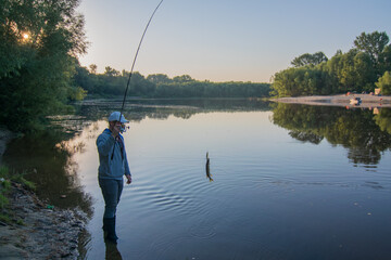 fishing on the lake