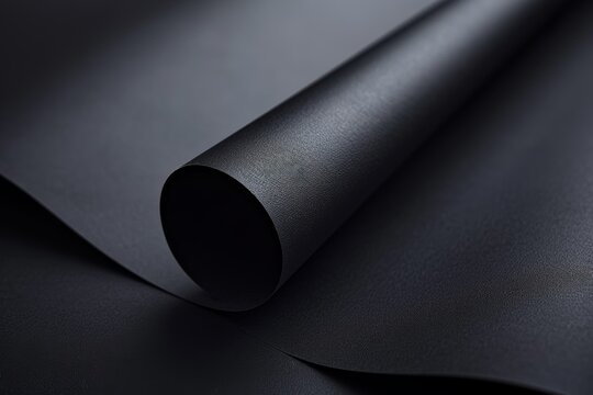 42 Matte black paper, view from the top, smooth surface, evenly, no scratches, realistic, very detailed, sharp focus