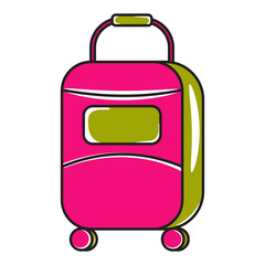 suitcase style hand drawn. vector illustration 