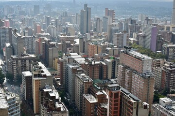 Obraz premium View of Johannesburg from Ponte City.