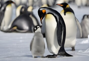 emperor penguin in polar regions