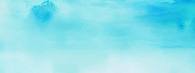 abstract soft brush painted white and blue watercolor background.	