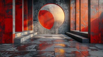 抽象的な3Dデザインアートの背景画像
