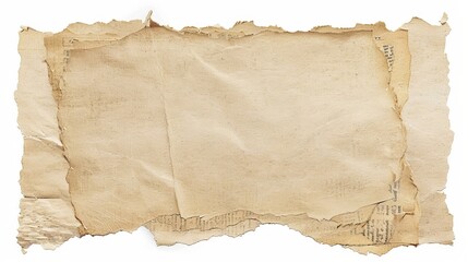 Fototapeta premium This stunning 4K image features a detailed collage of ripped, aged paper ephemera, offering a unique vintage aesthetic.