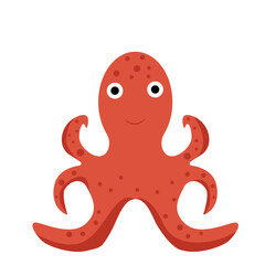Octopus Animal Sea. vector illustration