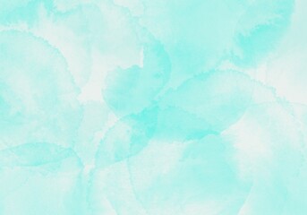 Abstract watercolor background in blue colors 