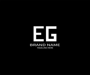 EG letter logo design with a circle shape EG Logo design. EG letter logo creative design. EG unique design.