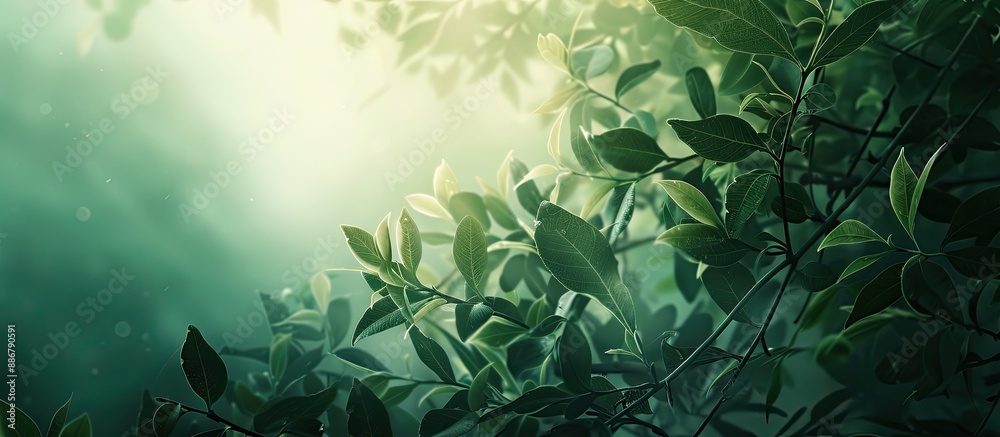 Poster Nature-themed abstract and background with copy space image.