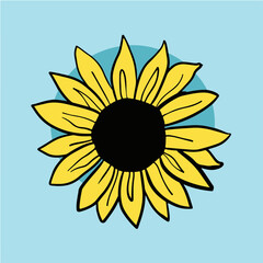 Vibrant Sunflower Illustrating Nature's Beauty