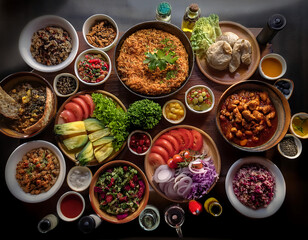  Natural Food- An enticing spread of various cuisines, highlighting the diversity and richne_1(191)