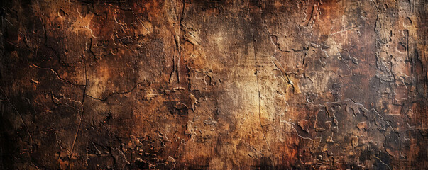Obraz premium A grunge texture background with distressed leather, scratches, and cracks, highlighting a vintage,