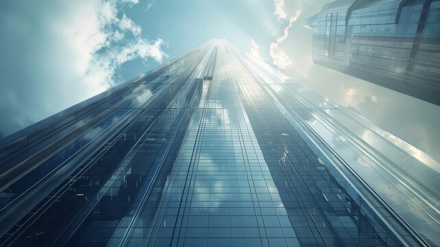 Modern Skyscraper Rendering: Architectural Excellence