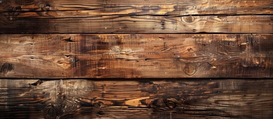 Close-up of a rustic wooden plank background with a grungy texture, ideal for copy space image.