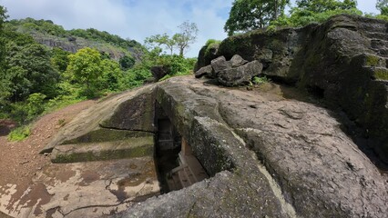  Exploring The Ancient Rock-Cut Caves Of Kanheri in monsoon , Mumbai, Maharashtra, India