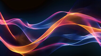 Abstract Lines background with dynamic