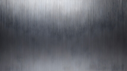 Metal silver texture background or aluminum brushed silver texture with reflection.Abstract background for wallpaper. Generative AI