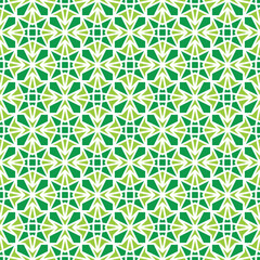 Green islamic geometric seamless pattern design for decorating, wallpaper, wrapping paper,fabric, backdrop and etc.