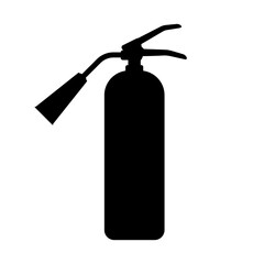 Fire Extinguisher Sign Symbol. Vector Illustration Isolated on White Background.