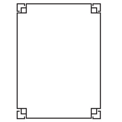 Obraz premium Chinese frames in traditional style. vector Illustration