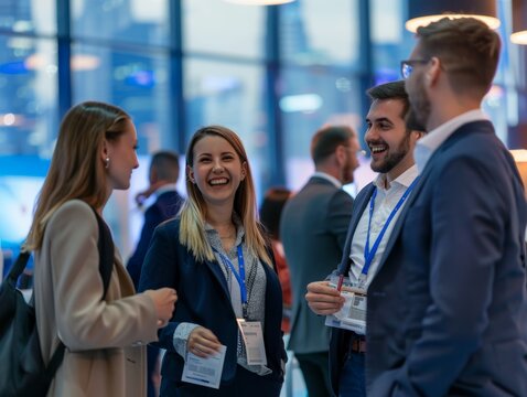 At trade shows, networking thrives as Asian women engage with industry peers and foster business growth.