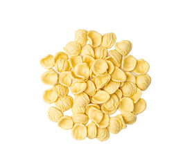 Raw Orecchiette Pasta, Homemade Dry Macaroni, Italian Recchietedde