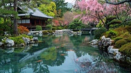 Serenity in Bloom: A Japanese Garden