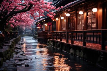 Fototapeta premium New York View from Hudson, generative IA