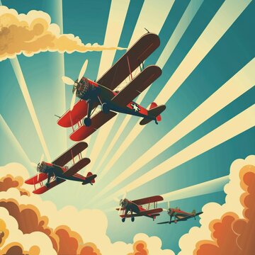 Aviation History month November background template background