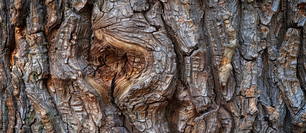 Aufkleber Close-up trunk in the background enhances the copy space image.