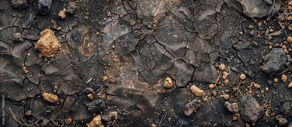 Aufkleber Ground texture as a beautiful backdrop for designers with copy space image.