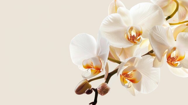 Isolated background orchid flower