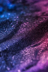 Ultra sharp photo featuring a background noise texture of purple, black, and blue with a dark