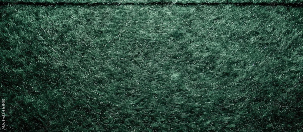 Aufkleber Texture of green felt fabric background with copy space image.