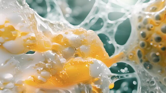 An intricate network of interconnected peroxisomes working together to efficiently break down fatty acids and other toxic substances.