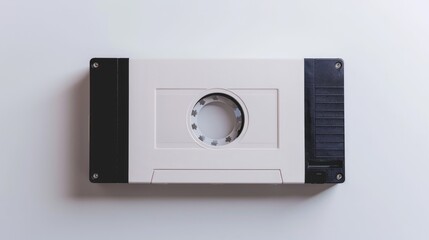 Obraz premium VHS video cassette with white box and clipping path